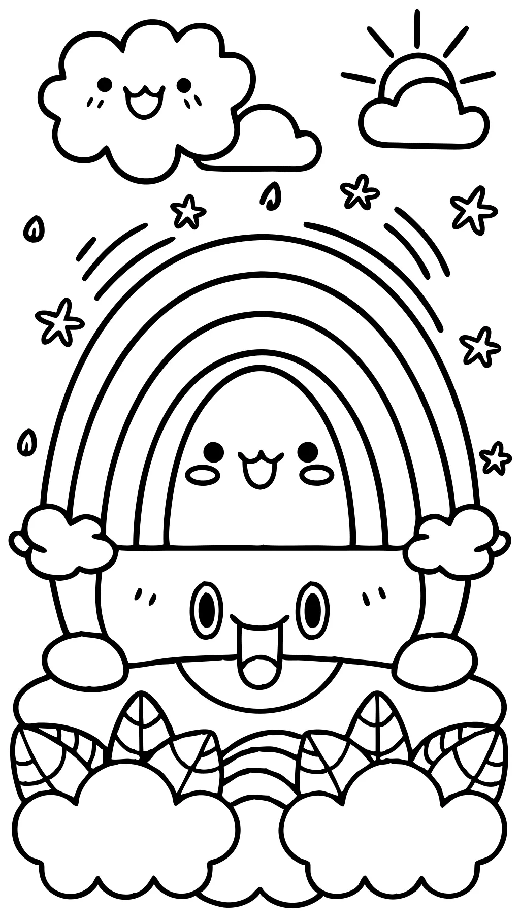 Rainbow Coloring Pages PDF